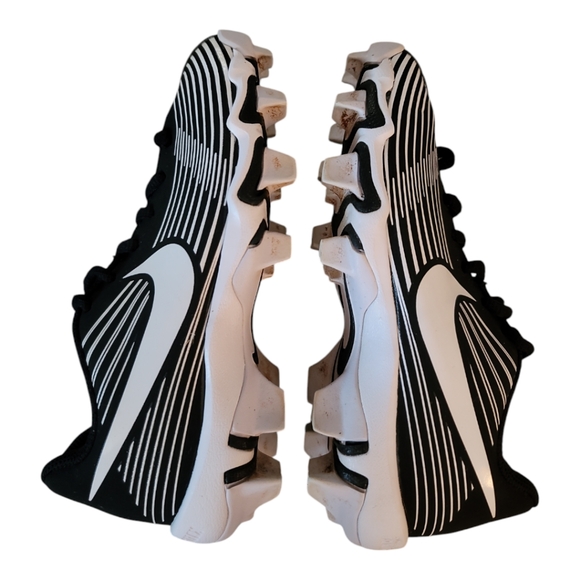 Nike baseball cleats Lunar Hyperdiamond 13C kids unisex fastflex black white - Picture 5 of 6